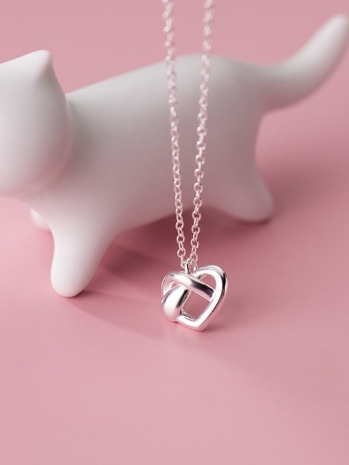 Chris 925 Sterling Silver With Heart Necklaces