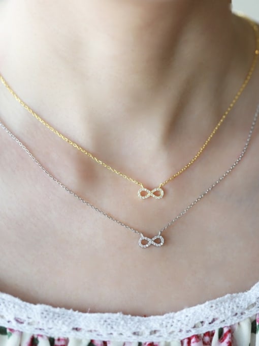 Arya 925 Sterling Silver With 18k Gold Plated Delicate Geometric Necklaces