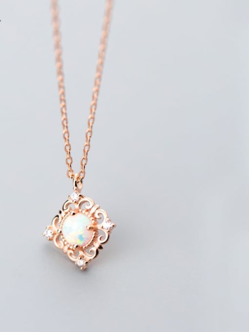 Chris 925 Sterling Silver With Rose Gold Plated Delicate Geometric Birthday Necklaces