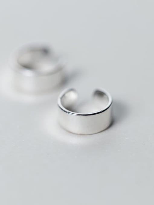 Chris 925 Sterling Silver With Geometric Clip On Earrings