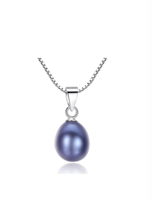 One Next 925 Sterling Silver With  Freshwater Pearl Oval Necklaces