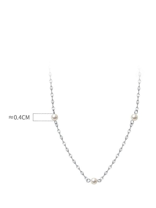 Chris 925 Sterling Silver With Freshwater Pearl Necklaces