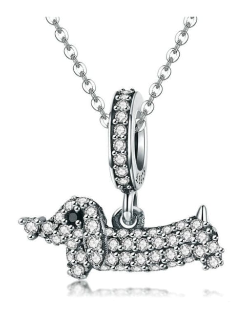 Maja 925 Silver Cute Dachshund charm