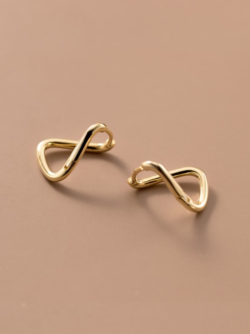 Chris 925 Sterling Silver With 18k Gold Plated Personalized Geometric Earrings