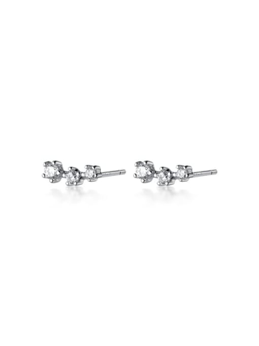 Chris 925 Sterling Silver With 18k Gold Plated Delicate Star Stud Earrings