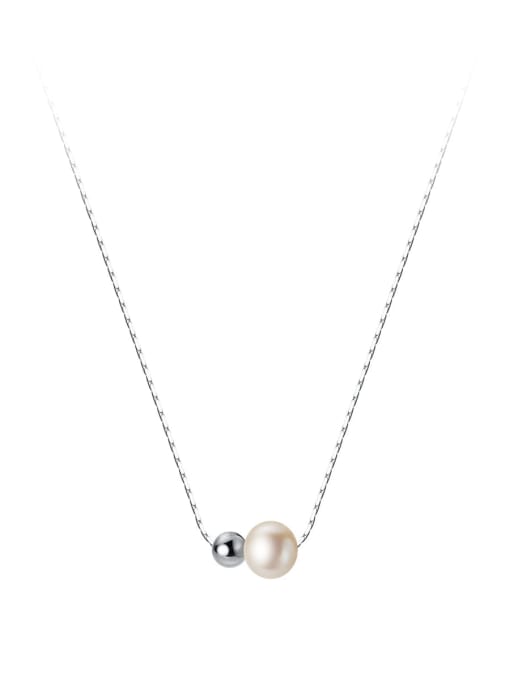 Chris 925 Sterling Silver With  Freshwater Pearl Necklaces