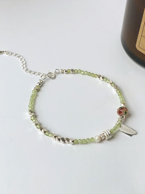 Chris 925 Sterling Silver With Gemstone Bracelets