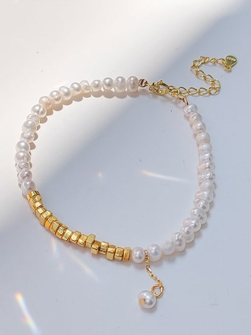 Chris 925 Sterling Silver With 18k Gold Plated Delicate Charm Bracelets