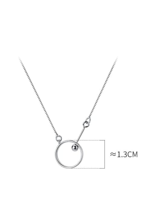 Chris 925 Sterling Silver With 18k Gold Plated Simplistic Round Necklaces