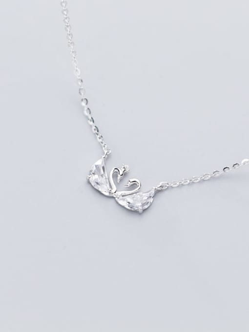 Chris 925 Sterling Silver With White Gold Plated Delicate Animal Engagement Necklaces