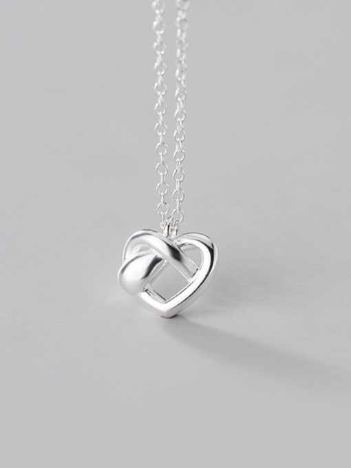 Chris 925 Sterling Silver With Heart Necklaces