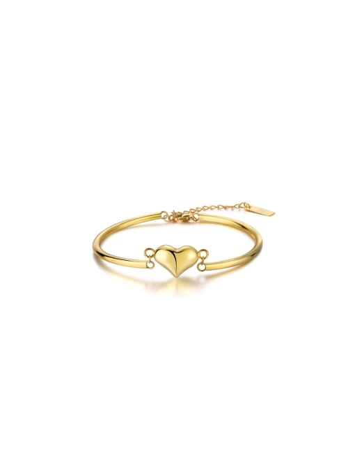 Arya 925 Sterling Silver With 18k Gold Plated Personalized Heart Bracelets