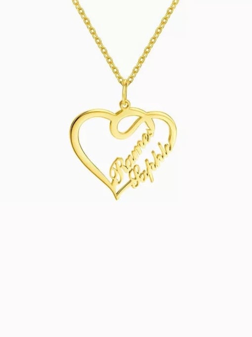 Customize Overlapping Heart Two Name 