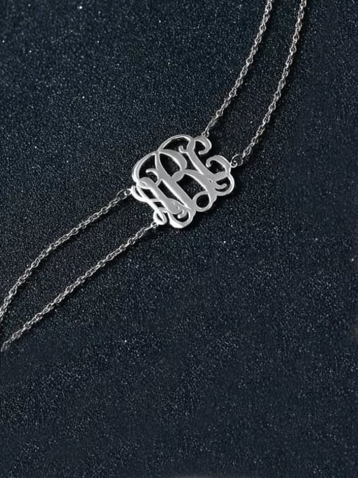 Lian Designs Customized Monogram Choker with Sterling Silver