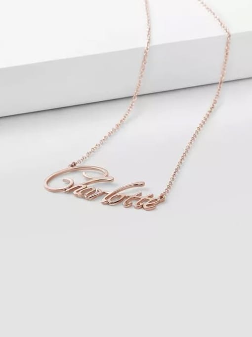 Lian Designs Customize Personalized Name Necklace Silver