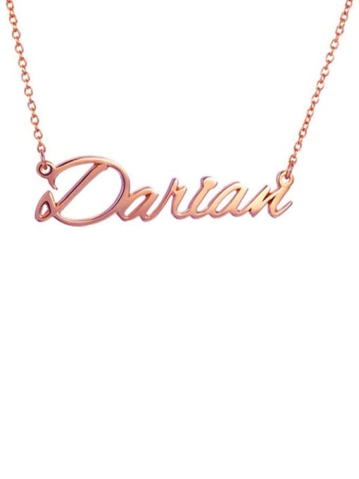 Lian Designs Custom Darian style  Name Necklace Silver