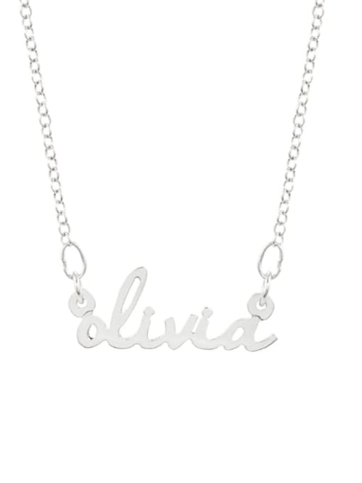 livia style personalized Nameplate 