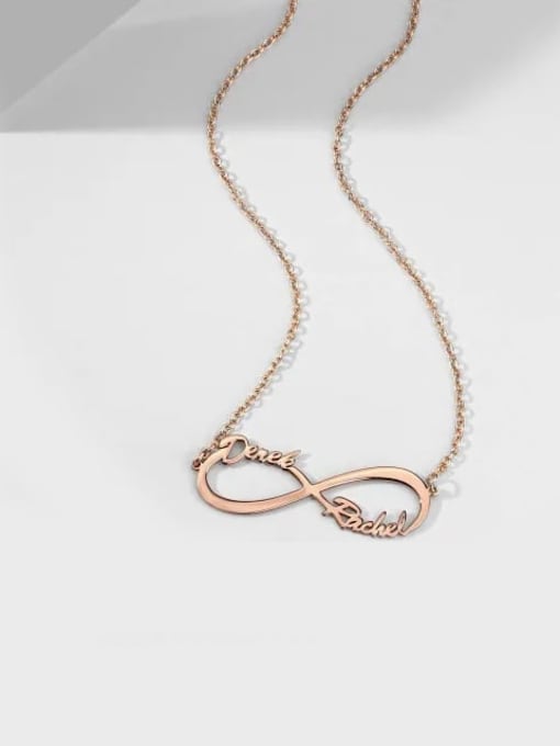 Lian Designs Customized Silver Infinity Name Necklace