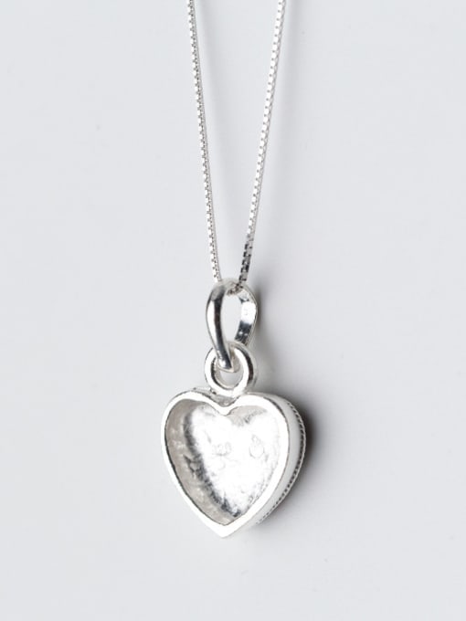 Tina Vintage Colorful Heart Shaped S925 Silver Glue Pendant