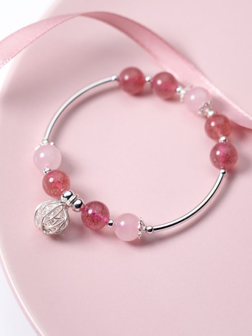 Tina Fresh Ball Shaped S925 Silver Crystal Bracelet