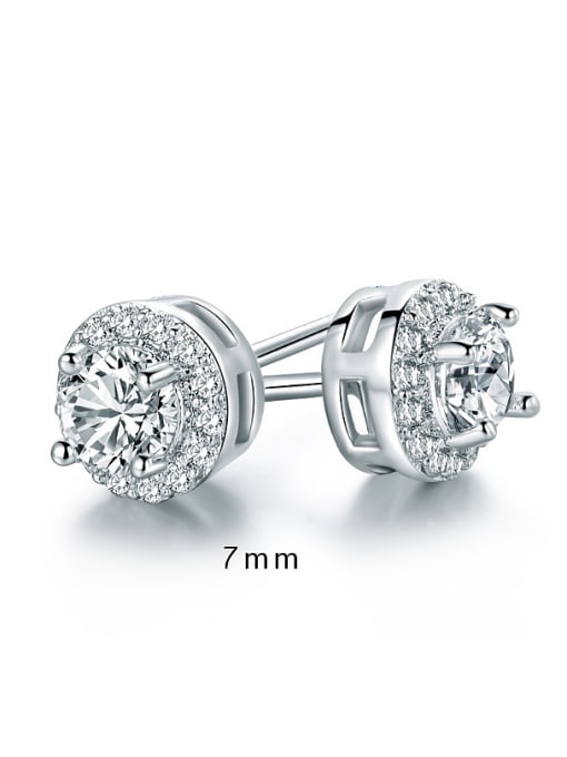 Armadani Platinum Plated Zircon stud Earring