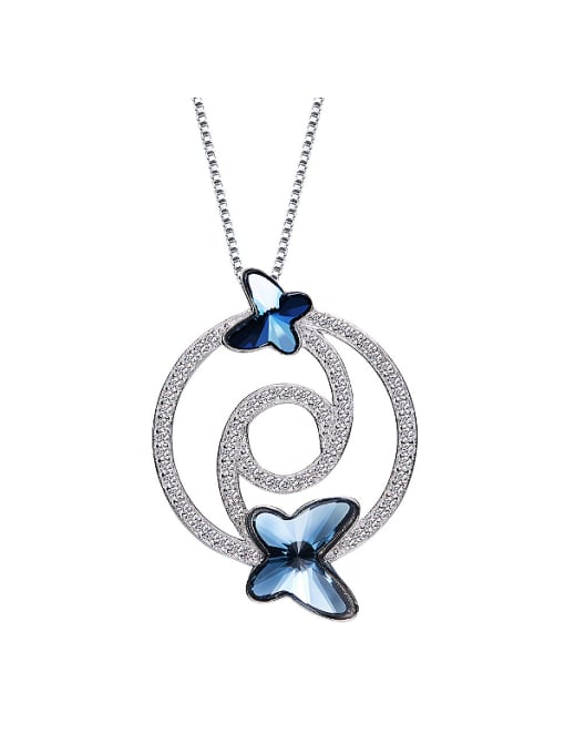 Maja 2018 S925 Silver Butterfly-shaped Necklace