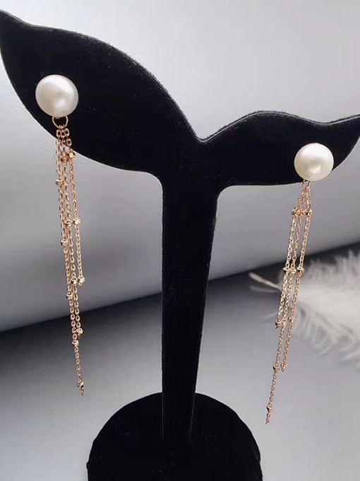 Evita Peroni Fashion Freshwater Pearl Tassels drop earring