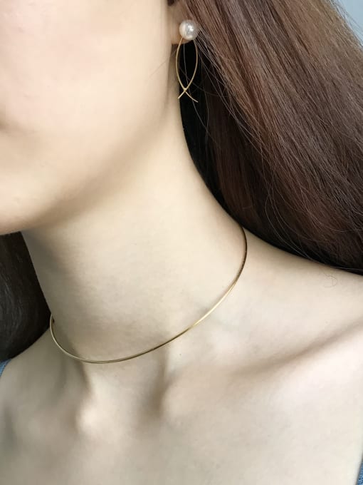 Jolie Silver Sterling silver minimalist gold collar