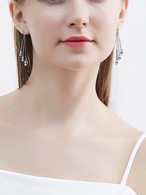 Maja Multi-color Swaarovski Crystal drop earring