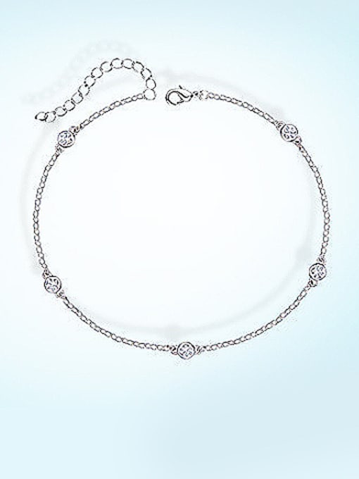 Maja 925 Silver Round-shaped Anklet