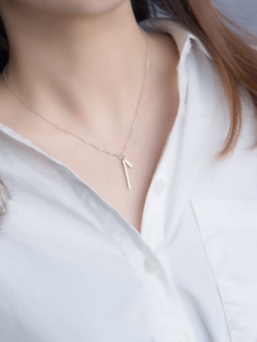 Tina Elegant Geometric Shaped S925 Silver Necklace