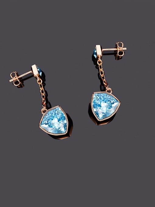 Maja Blue Swarovski Crystal drop earring