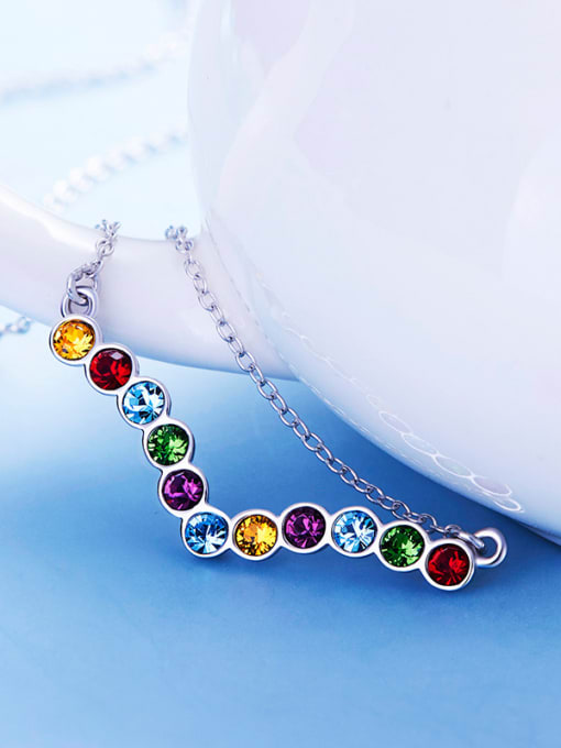 Maja 2018 S925 Silver Colorful Necklace