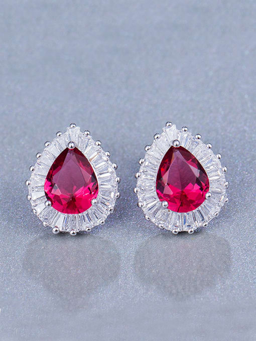 Chris Water Drop Zircon Cluster earring