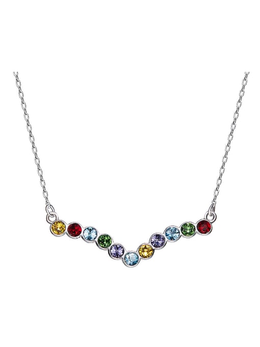 Maja 2018 S925 Silver Colorful Necklace