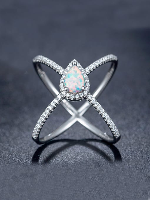 Armadani Opal Stone Cross Ring