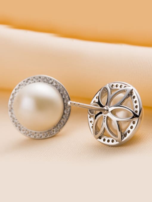 Evita Peroni 2018 Fashion Freshwater Pearl Round stud Earring