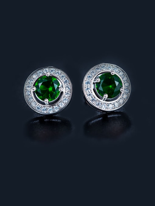 Armadani 2018 Round-shaped Zircon stud Earring