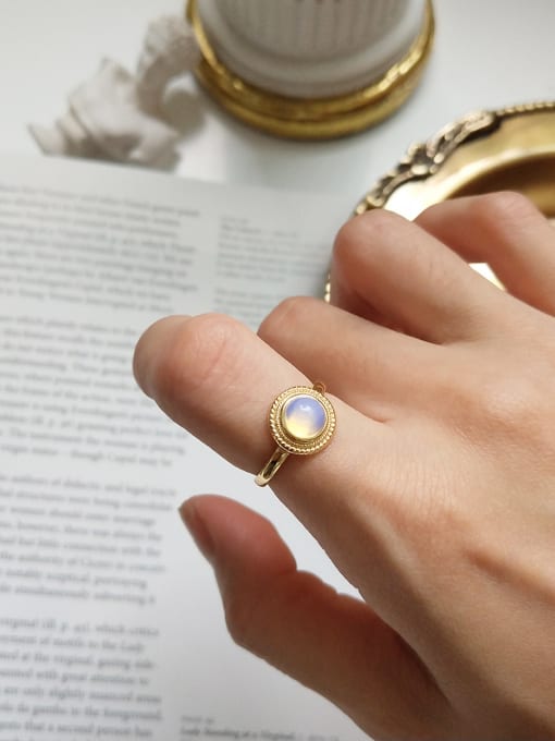 Jolie Silver Sterling Silver Semi Precious Gemstone Ring