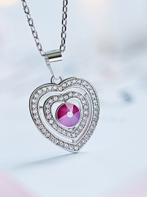 Maja Heart-shaped Crystal Necklace