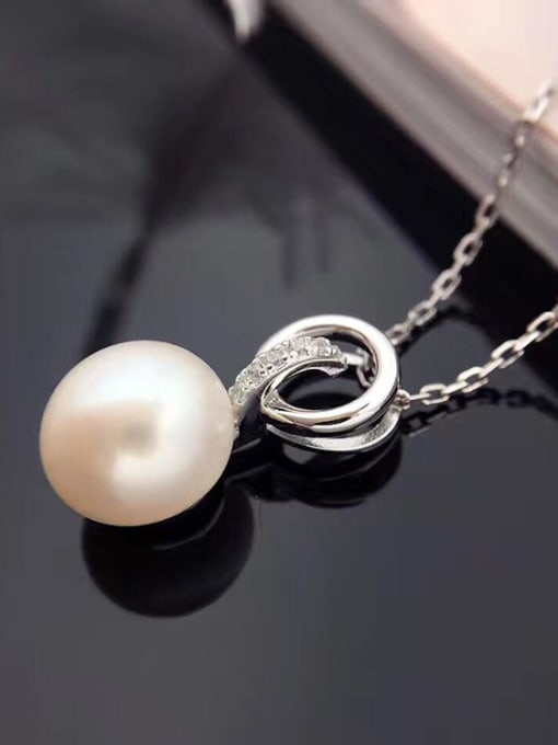 Evita Peroni 2018 Fashion Freshwater Pearl Zircon Necklace