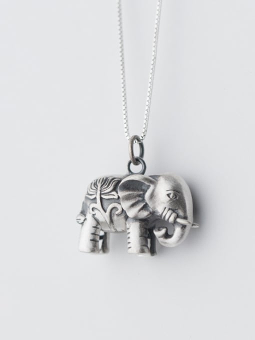 Tina Women Lovely Elephant Shaped S925 Silver Pendant