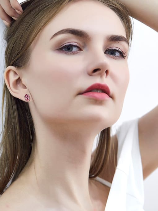 Maja S925 Silver Oval-shaped stud Earring