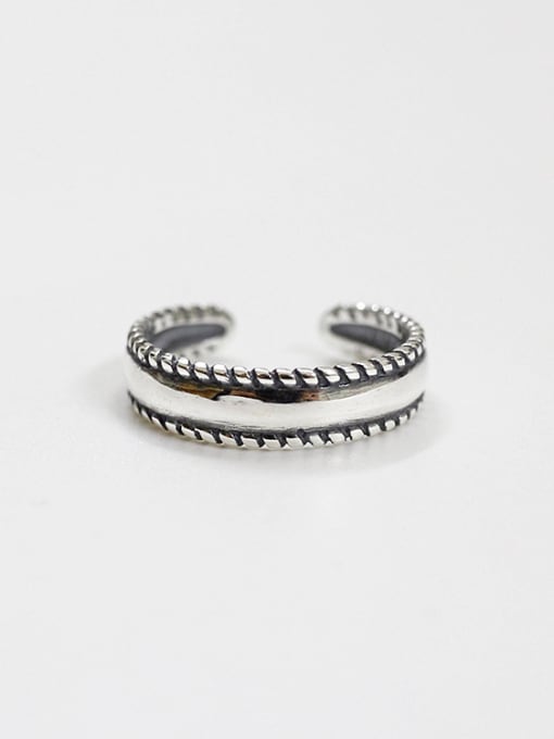 Arya 925 Sterling Silver With Antique Silver Plated Vintage Rings