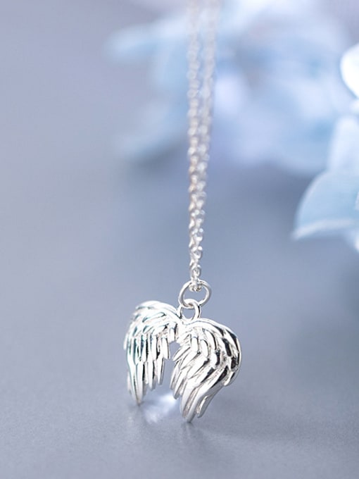 Tina 925 Sterling Silver Angel wings Cute  Necklaces