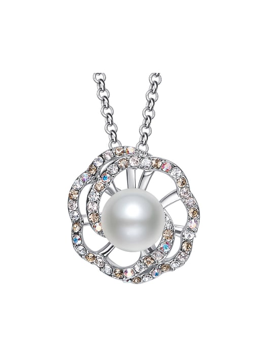 Maja Fashion Artificial Pearl Zircon Necklace