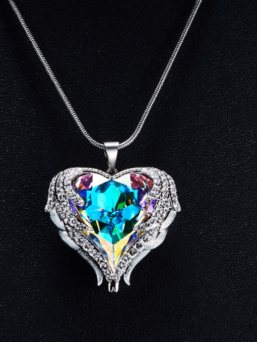 Maja 2018 Heart-shaped Swarovski Crystal Necklace