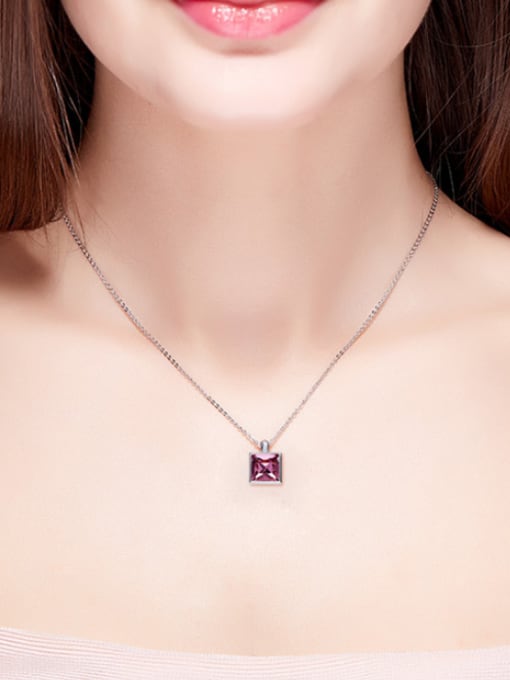 Maja 2018 Square-shaped Swarovski Crystal Necklace