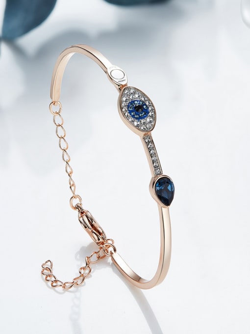 Maja Rose Gold Eye-shaped Crystal Bracelet