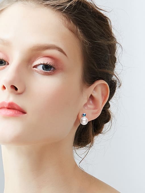 Maja 2018 2018 2018 S925 Silver Pearl stud Earring